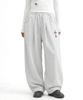 Damiswi Cross Wide One-Pleat Sweatpants_Light Gray