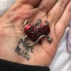 Heart Necklaces Pendant for Women Red Gothic Pendant Jewelry Gifts for Her On Christmas Valentine Gifts for Women Girls