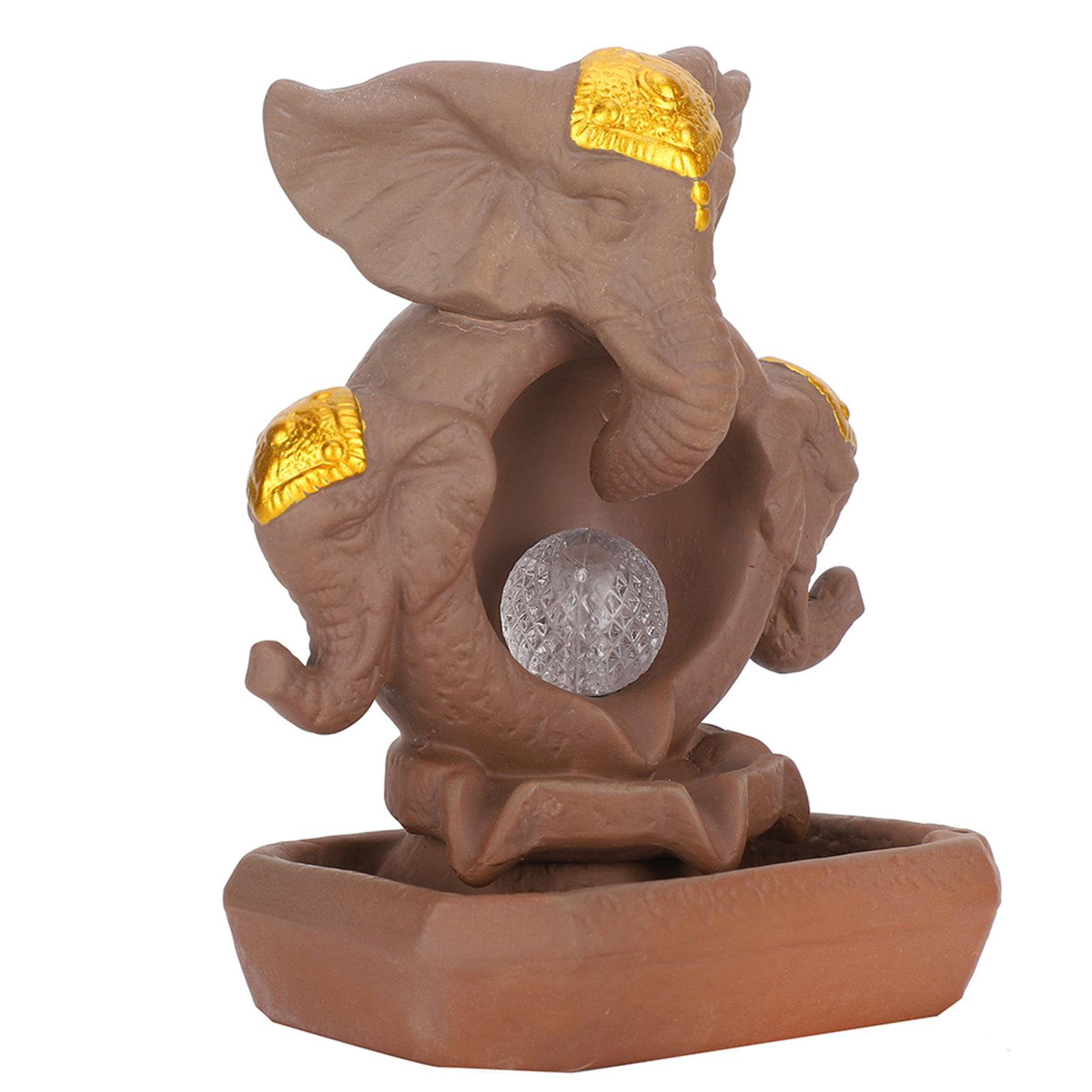 

Курильница с водопадом для благовоний, украшение для дома со светодиодной подсветкой