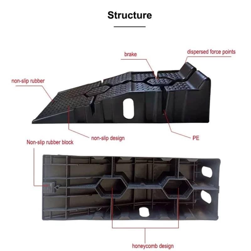 1Pair (2pcs) Heavy Duty Plastic Car Ramps Car Vehicle Truck Repairing Hand Tool Maintenance Car Oil Changing