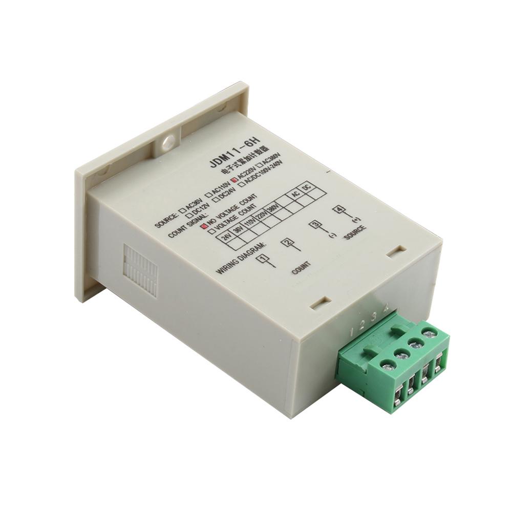 Digital Counter JDM11-6H Display Electronic Industrial Counter DC 12V 24V 36V AC 110V 220V 380V Proximity switch sensor count 1