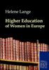 The Higher Education of Women In Europe Book