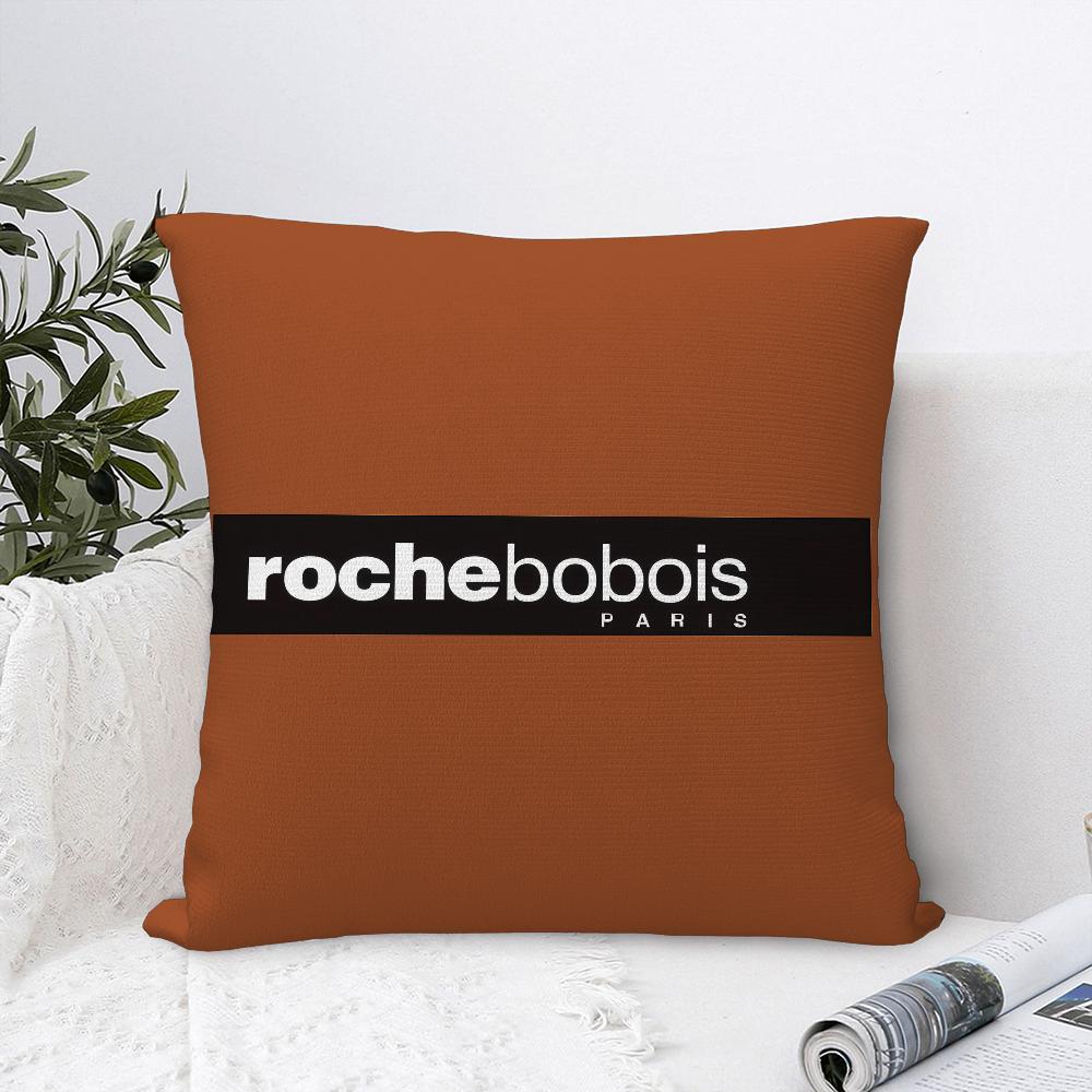 R-Roches Mode B-Bobois Kissenbezug Sofa Dekorativ Zuhause Doppelseitiger Druck Plüsch Quadratische Dekokissenbezüge Kissen Dekor