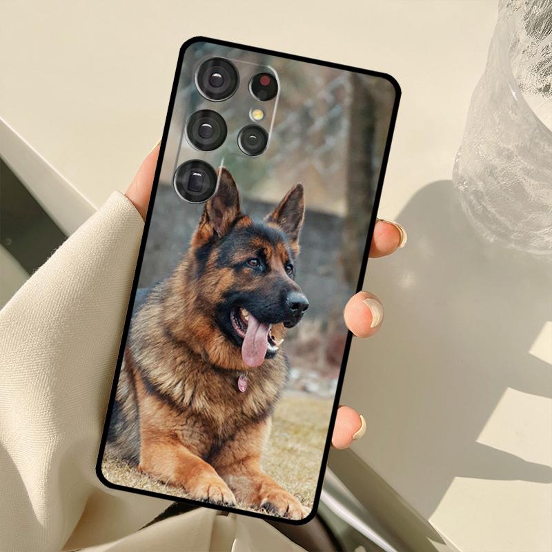 German Shepherd Dog Phone Case For Samsung Galaxy S23 S20 FE S21 FE S22 Ultra Note20 Note10 S8 S9 S10 Plus Cover