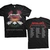 Metallica Master of Puppets Tour 1986 Fläkt Europeiska Datum S-4XL Unisex T-shirt