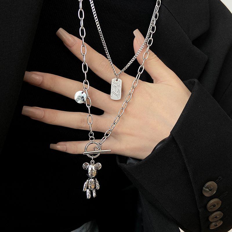 Temperament cold wind double-layer niche sweater chain autumn and winter design sense high-grade necklace sweater chain women's tide