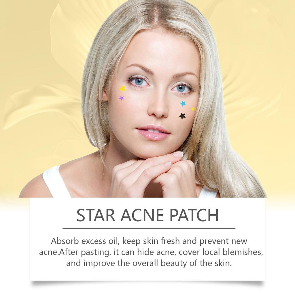 WIIEEY Star Pimple Patch Fade Down Pimple Pimple Marks Clean Face Closed Acne Portable Cartoon Pimple Patch