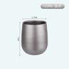 Outdoor Pure Titanium Double Layer Cup Pure Titanium Home Ice Goose Eggshell Water Cup Beer Coffee Milk Insulated Titanium Cup