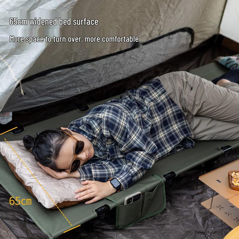 Ultra-Light Aluminum Folding Bed for Camping, Office, Hospital, and Outdoor Use