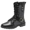 High Quality Men's British-Style Motorcycle Boots Mid-Calf Leather Biker Shoes Fashion Comfortable Riding Footwear for Urban Men