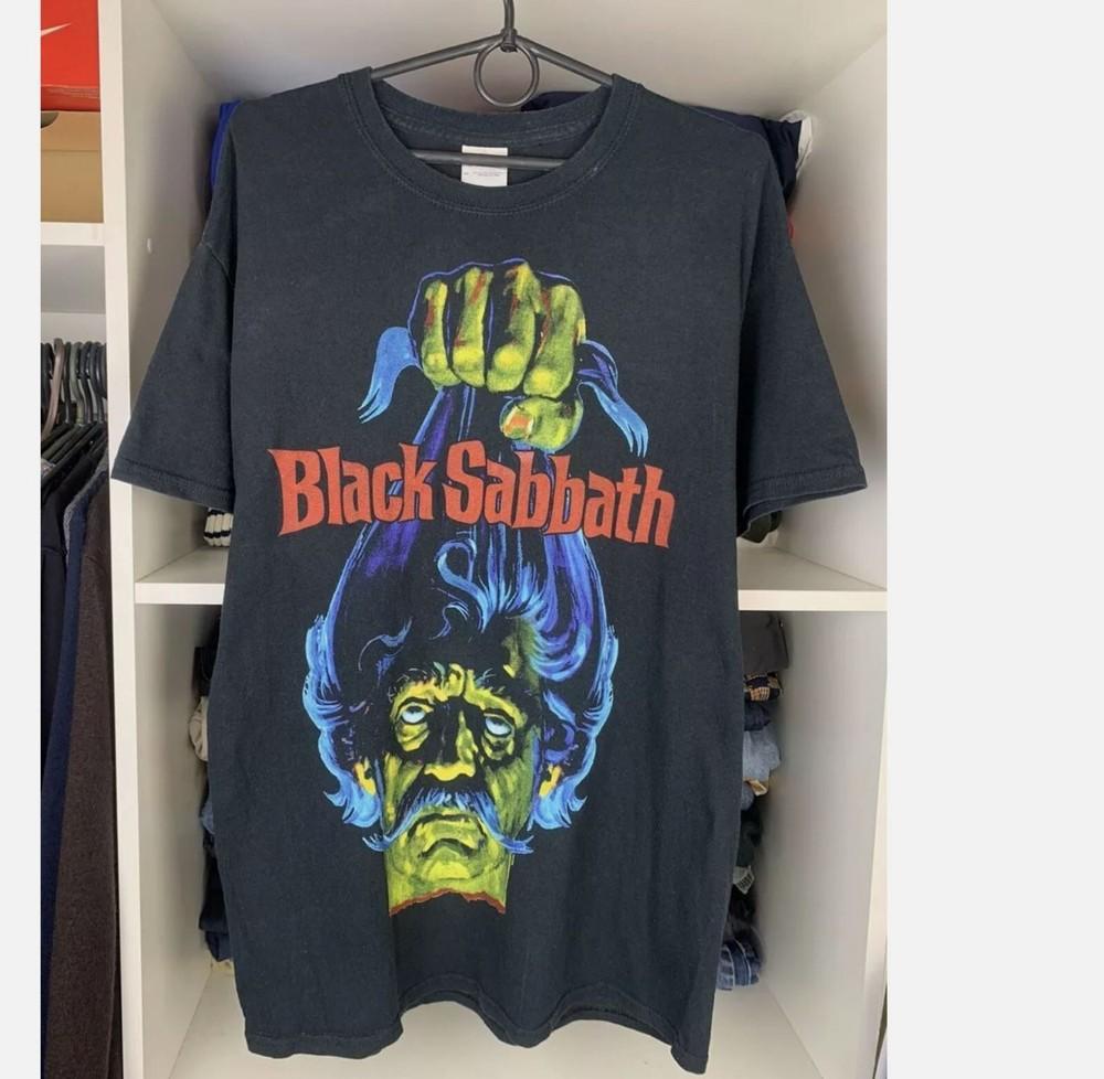 Black Sabbath Boris Karloff Band Black Unisex Tshirt Men Women   Reprint
