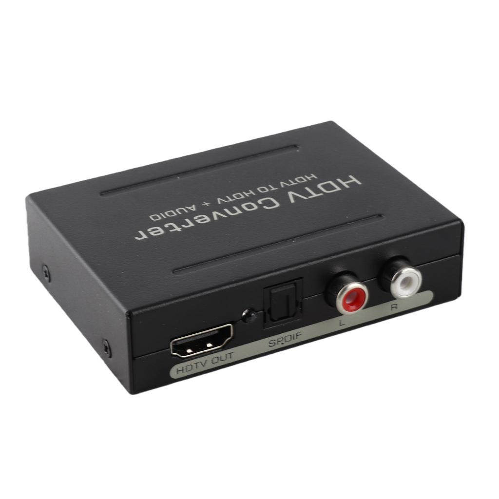 Audio Extractor Converter HighDefinition Multimedia Interface To AUDIO+ SPDIF+ R L(Black )