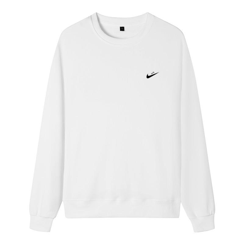 Sweat à capuche à manches longues et col rond en tissu éponge pour homme - Printemps/Automne 2024