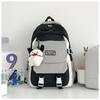 2025 Spring New Backpack College Style High School Versatile Contrasting Colors Student Schoolbag Niche Design Stationery Store
