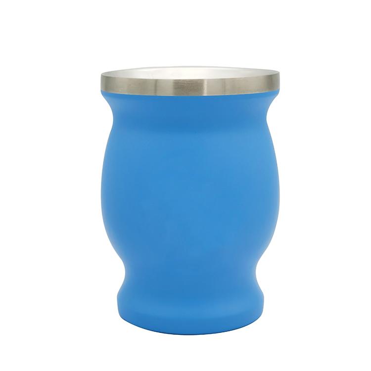 230ML Yerba Mate Cup 304 Stainless Steel Double Wall Argentine Yerba Mate Gourd With Bombillas and Cleaning Brush Coffee Tea Mug