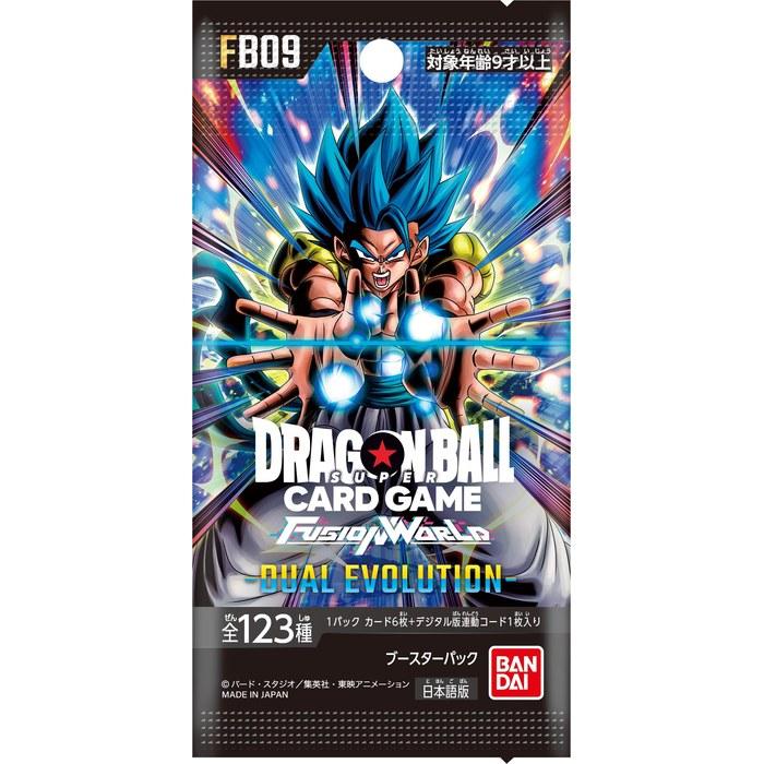 Bandai Dragon Ball Super Card Game Fusion World Booster Pack DUAL EVOLUTION [FB09] (Box of 24 Packs)