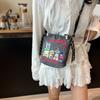 2025 New Japanese Embroidery Mobile Phone Bag Simple Bag Women's Fashion Versatile Portable Trend Messenger Shoulder Bag Women