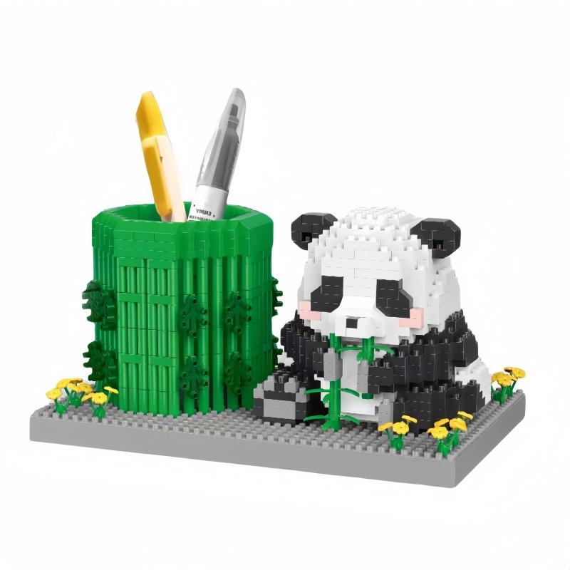 KNEW BUILT DIY Unique Capybara Pen Holder Micro Mini Building Block Toy-Ideal for Kids' EntertainmentHoliday GiftStudent Use