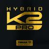 Hybrid K2PRO Table Tennis Rubber - Black - Size 3L for Men and Women