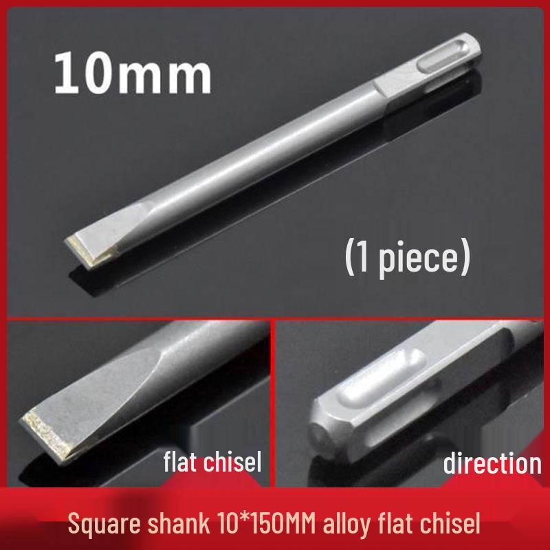 Elektryczny zestaw dłut udarowych: Uchwyt sześciokątny i kwadratowy, Szpiczaki i płaskie dłuta do rowkowania betonu i ścian