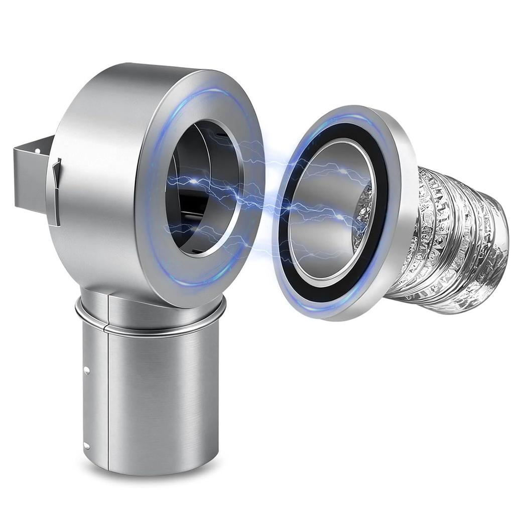 Magnetic Dryer Vent Coupling 90 Degree Strong Magnetic Self Connection Dryer Vent Connector with 4 Inch Pipe