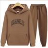 Europäische und amerikanische Herrenmode Frühling und Herbst Kapuzenpullover einfarbig Pullover-Anzug Herren Sport- und Freizeitanzug Herren-Kapuzenpullover