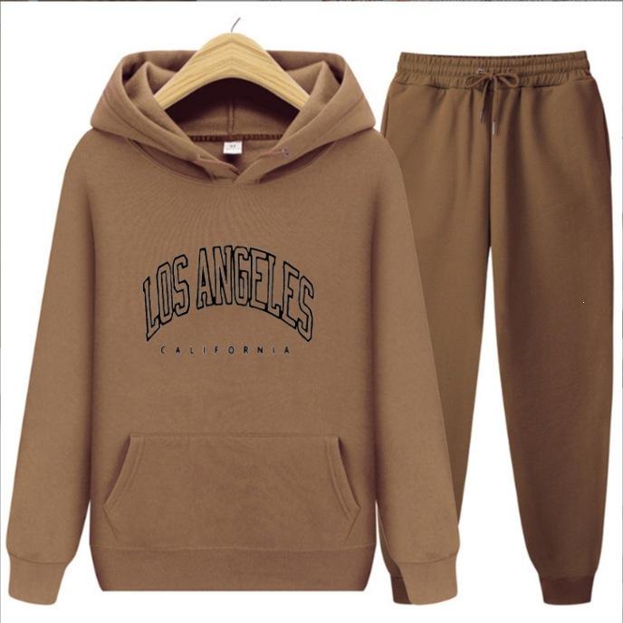 Europäische und amerikanische Herrenmode Frühling und Herbst Kapuzenpullover einfarbig Pullover-Anzug Herren Sport- und Freizeitanzug Herren-Kapuzenpullover