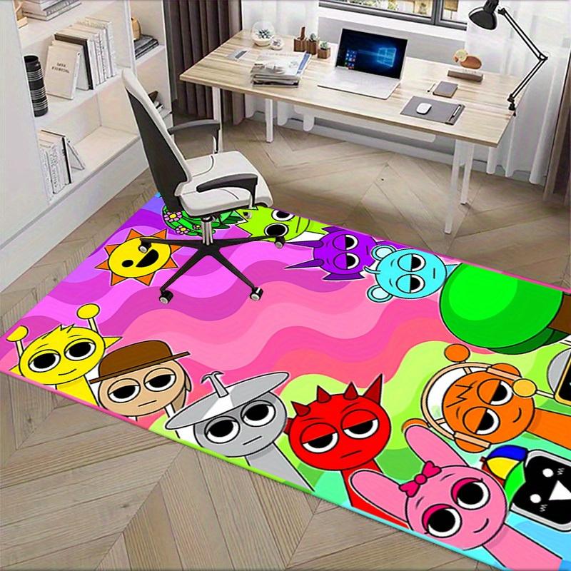 Office Carpet: Sprunk Song Colorful Cartoon Character Pattern - Perfect for Play Areas or Creative Spaces! C022