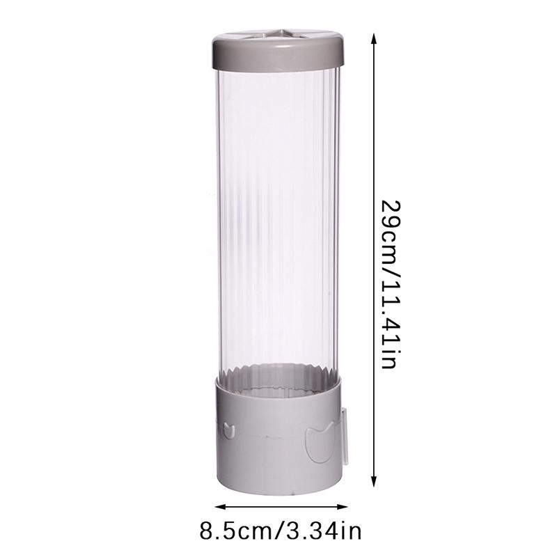 Jednorázové zásobníky na papírové kelímky Plastové držáky na kelímky pro zásobník na vodu Nástěnné automatické skladování kelímků Nádoby na kelímky