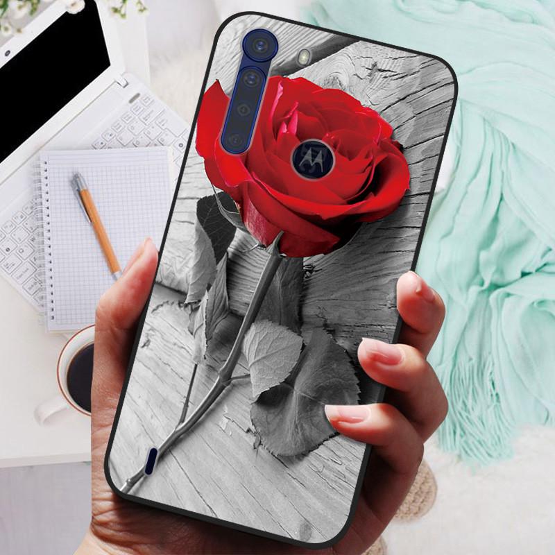 For Motorola One Fusion Case Black Bumper Soft Silicone Cover For Moto One Fusion Plus Phone Cases OneFusion Fusion+ Funda Shell