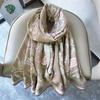 Scarf women's autumn and winter versatile long scarf imitation cashmere cashew flower shawl women's scarf