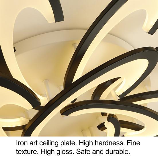 Artistic Flower Ceiling Lamp Unique Petal Design LED Light for Home Dimmable Modern Fixture for Bedroom Living Room Decor