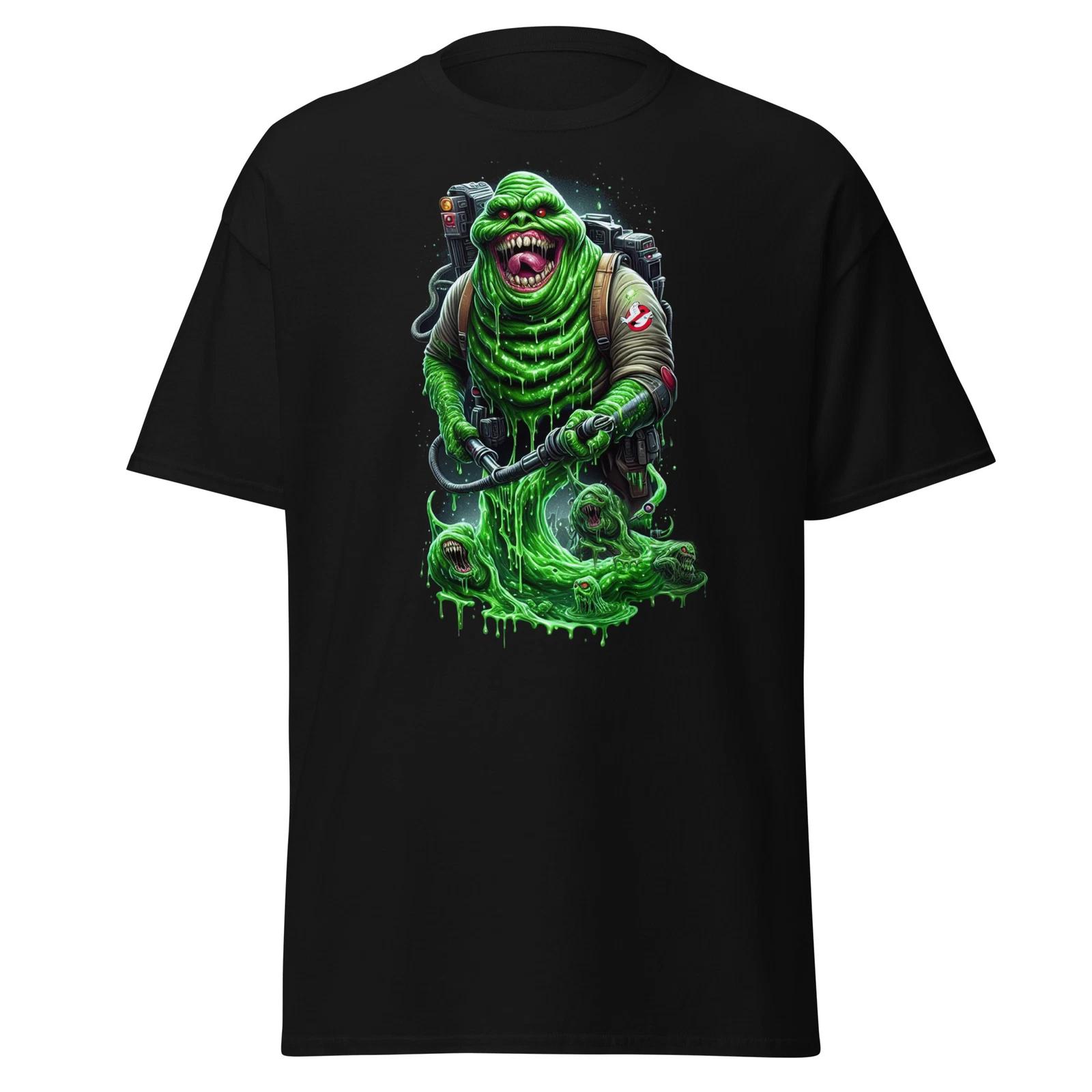 Men s and Women s T-shirts Get Slimed in Style: Embrace the Chaos with Our Slimer Ghostbusters T-Shirt L