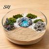 Miniature Rock Garden Decor 2 Pcs Stone Statue Resin Fake Models for Diorama Tranquil Zen Ornament Supplies Micro Train Landscape Railway Sand