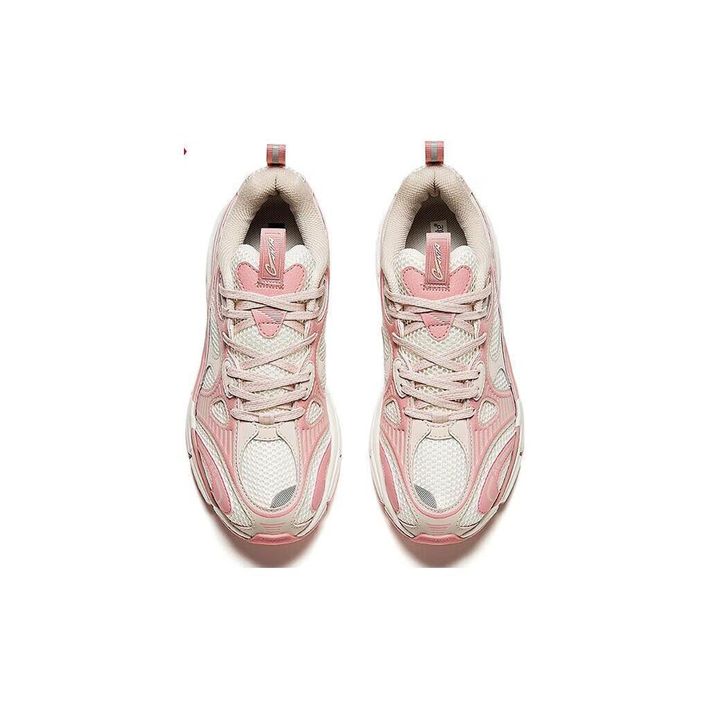 Anta Cushioning Breathable Low top Running Shoes Women's Rubber Pink Ivory White 922345568A-5