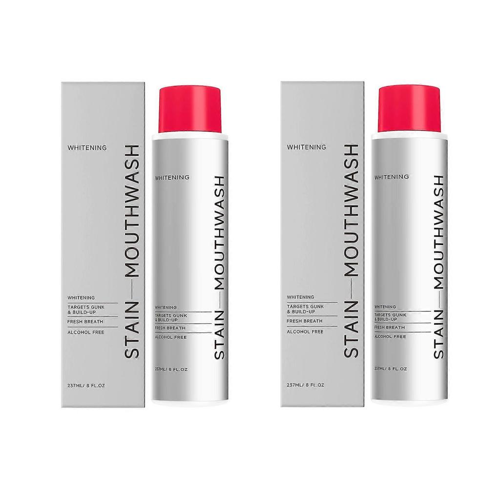 2x Bain de Bouche Blanchissant Taches Chaudes, Bain de Bouche Anti-Tartre pour une Haleine Fraîche, Bain de Bouche au Peroxyde d'Hydrogène pour Favoriser des Dents Plus Blanches, Bain de Bouche au Peroxyde.