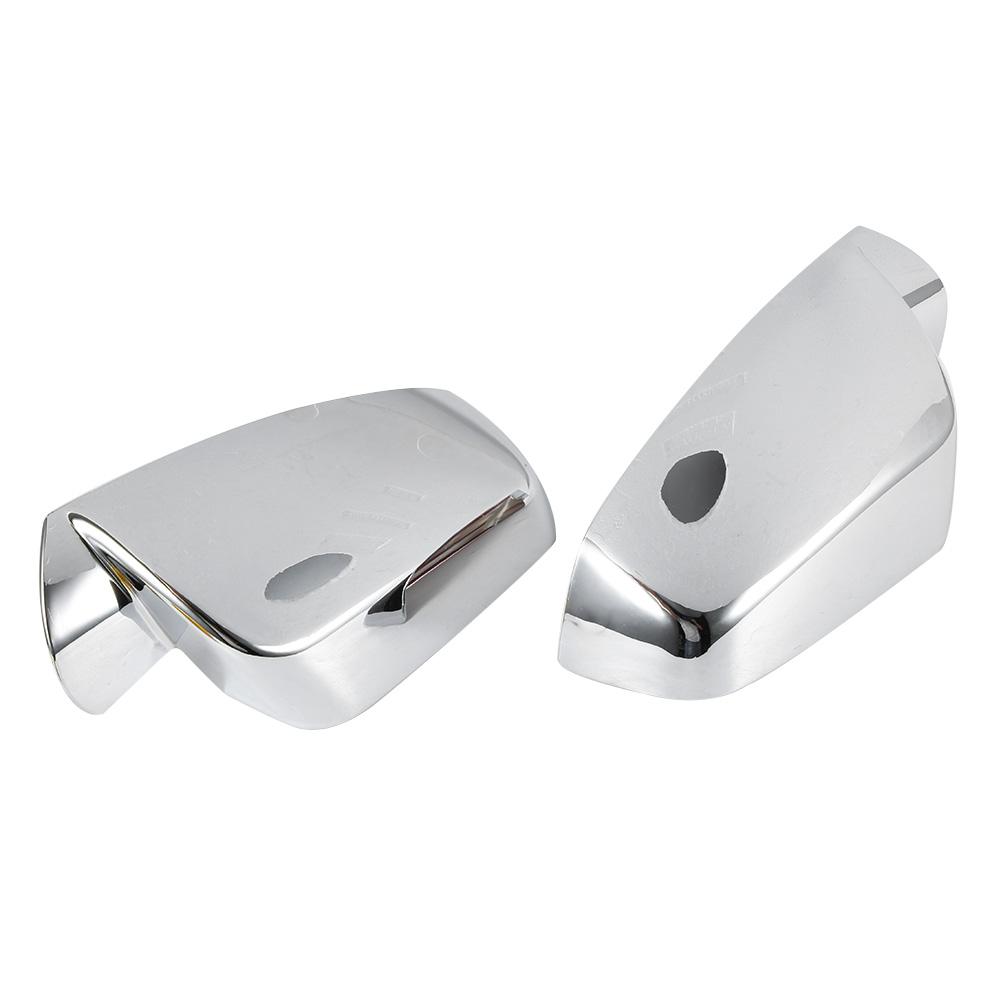 2pcs Electroplate Side Rearview Mirror Half Cover Trim Fits for Equinox Terrain 10 14