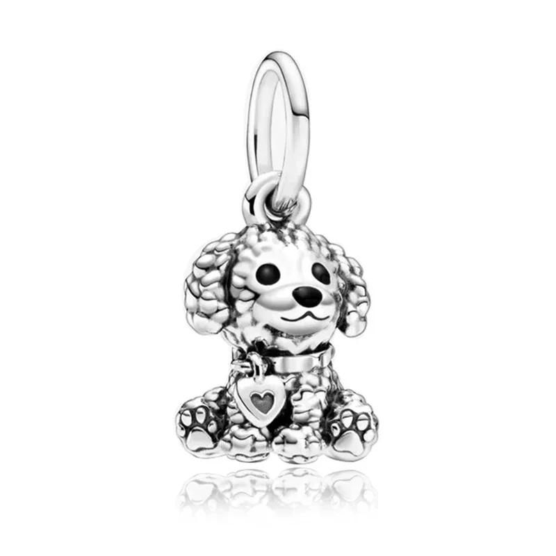 Fashion Cartoon Animal Cat Dog Bear Pig Duck Bead Charm Fits Charm Bracelets & Necklace Diy Jewelry for Women
