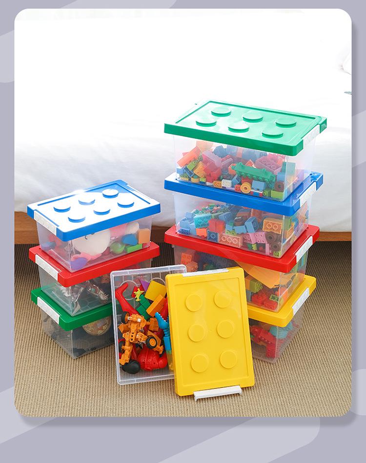 LEGO Kids' Storage Box for Building Blocks and Snacks - Plastic Organizational Bin
