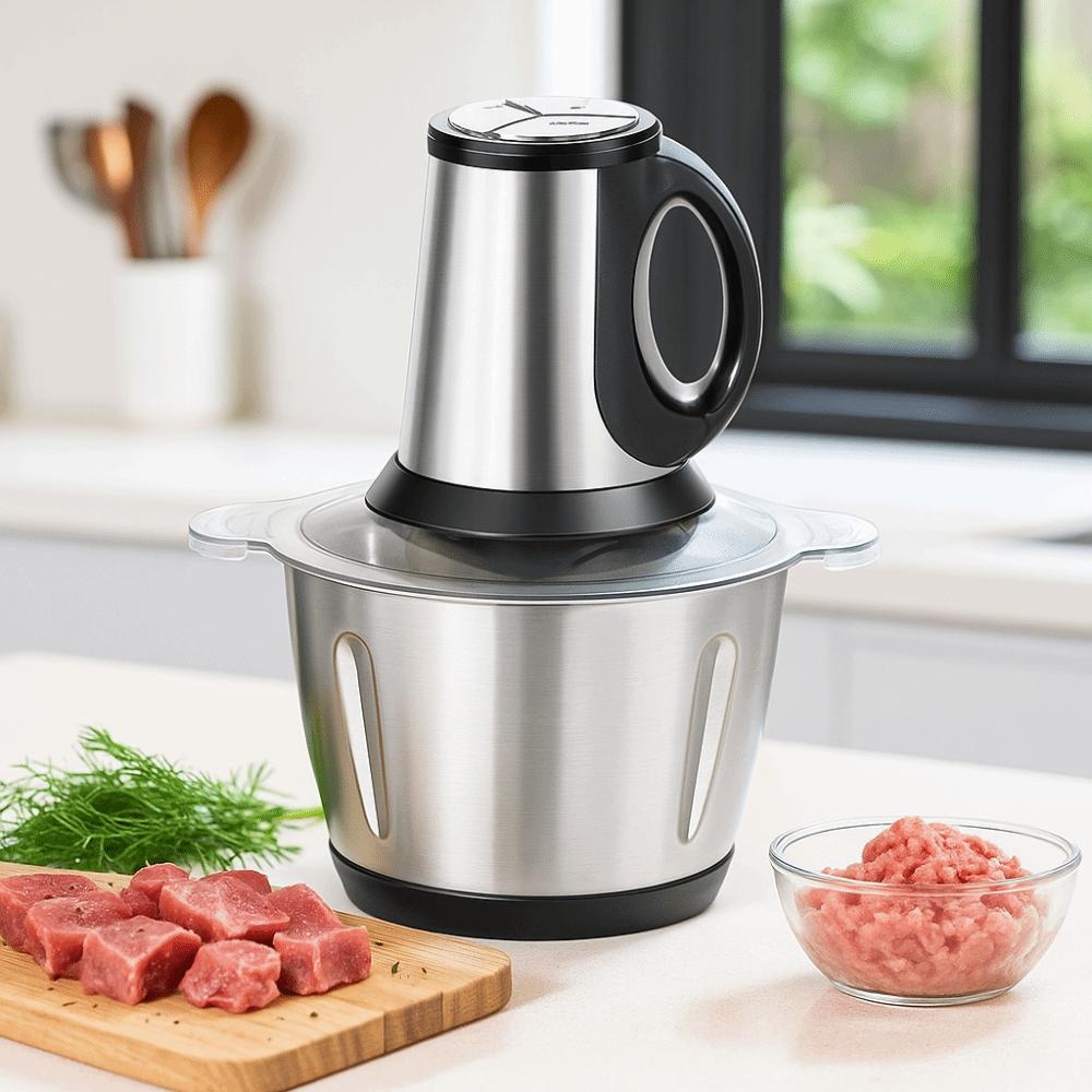 3L Mini Food Chopper Stainless Steel Meat Grinder Mini Minced Meat Chopper  Food Preparation
