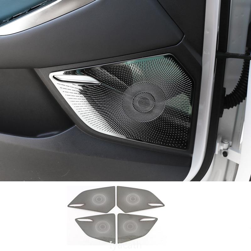 For MG 7 MG7  2024 Car Speaker Cover Stainless Steel 4 Door Loudspeaker Sound Pad Trim Interior Horn Accessories