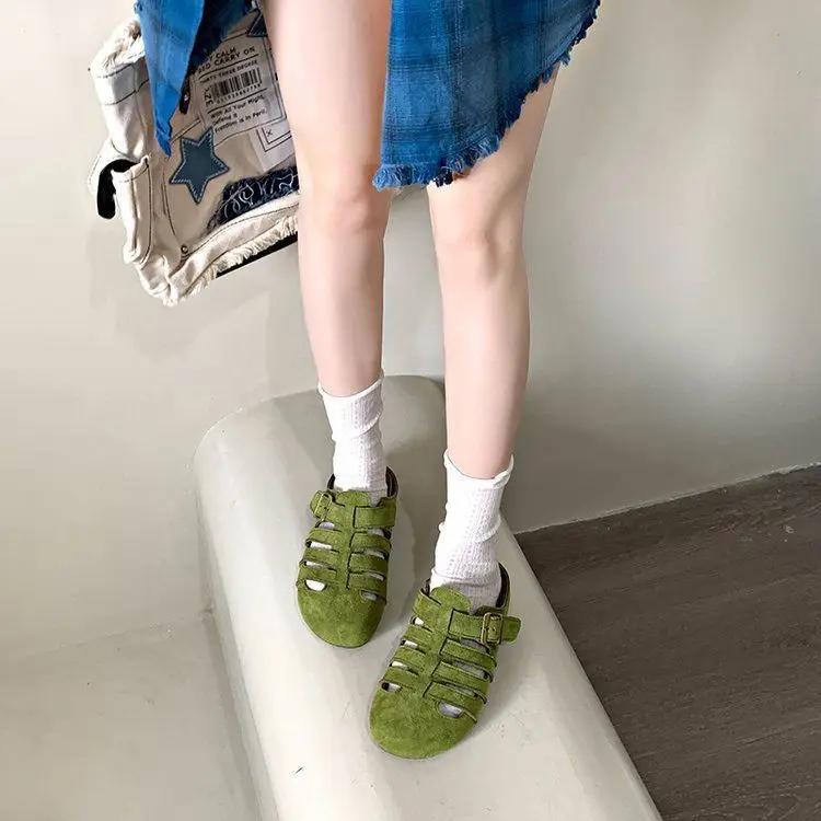 Fashion Roman Sandals Soft Woman Slippers Low Price 39 Casual Slides 2025 Trend New Style Korea Unique Luxury Vip Summer Shoes for Women