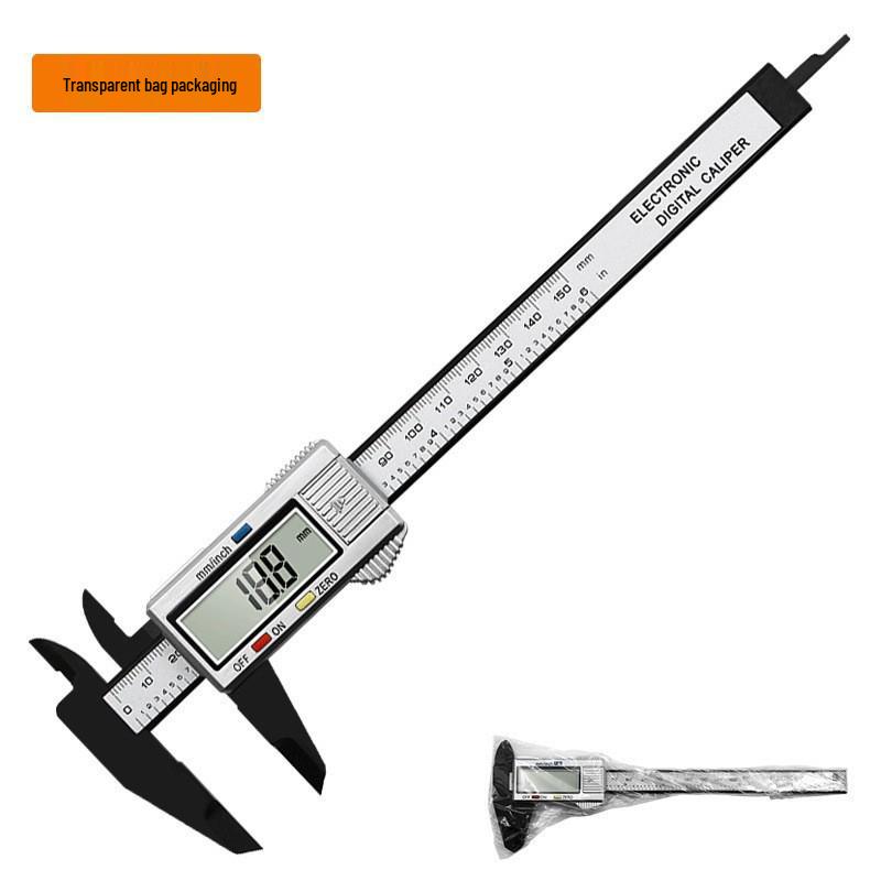 0-150mm High-Strength Plastic Digital Vernier Caliper - Measures Inner & Outer Diameters