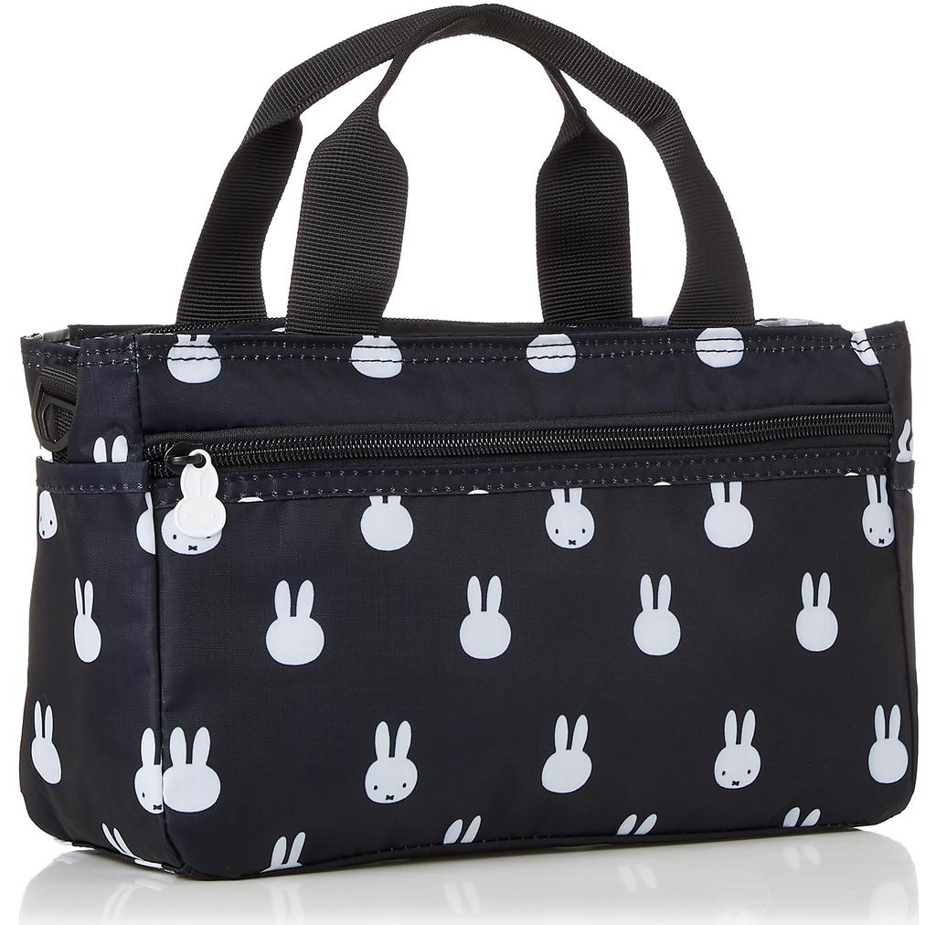 Mini Tote Bag In Bag 6029 Miffy Many Faces Black [Sifre] 2-way Women's