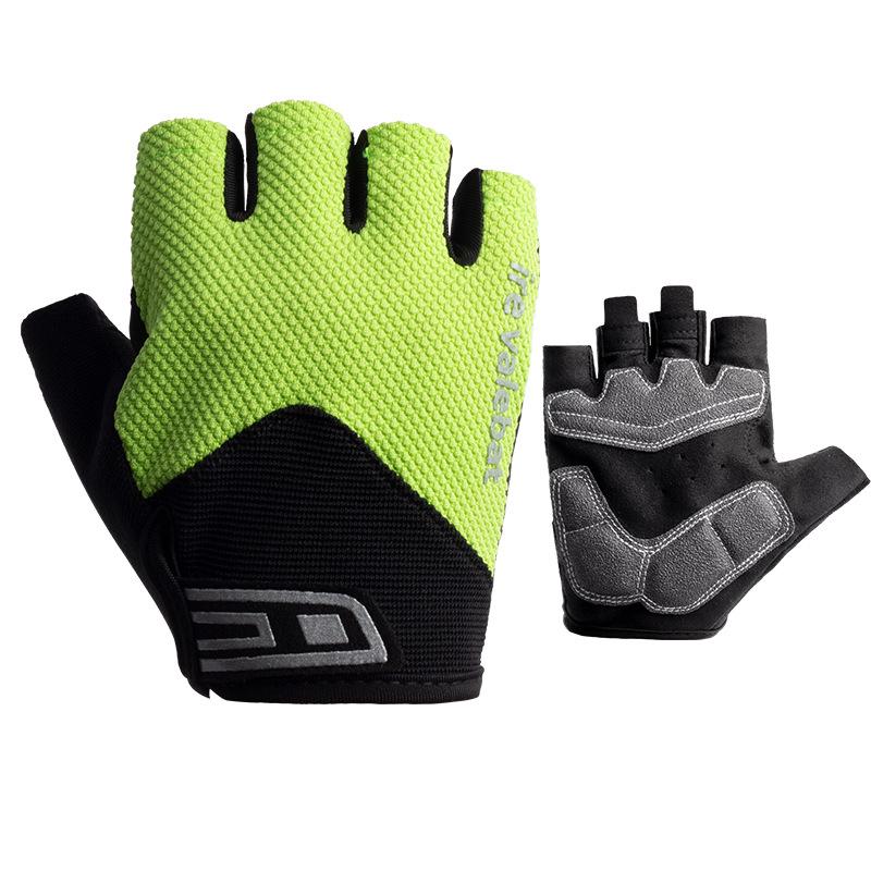 Outdoor Cycling Short Finger Gloves Sports and Fitness Mountaineering Breathable and Anti Slip Half Finger Bicycle Gloves for Men and Women