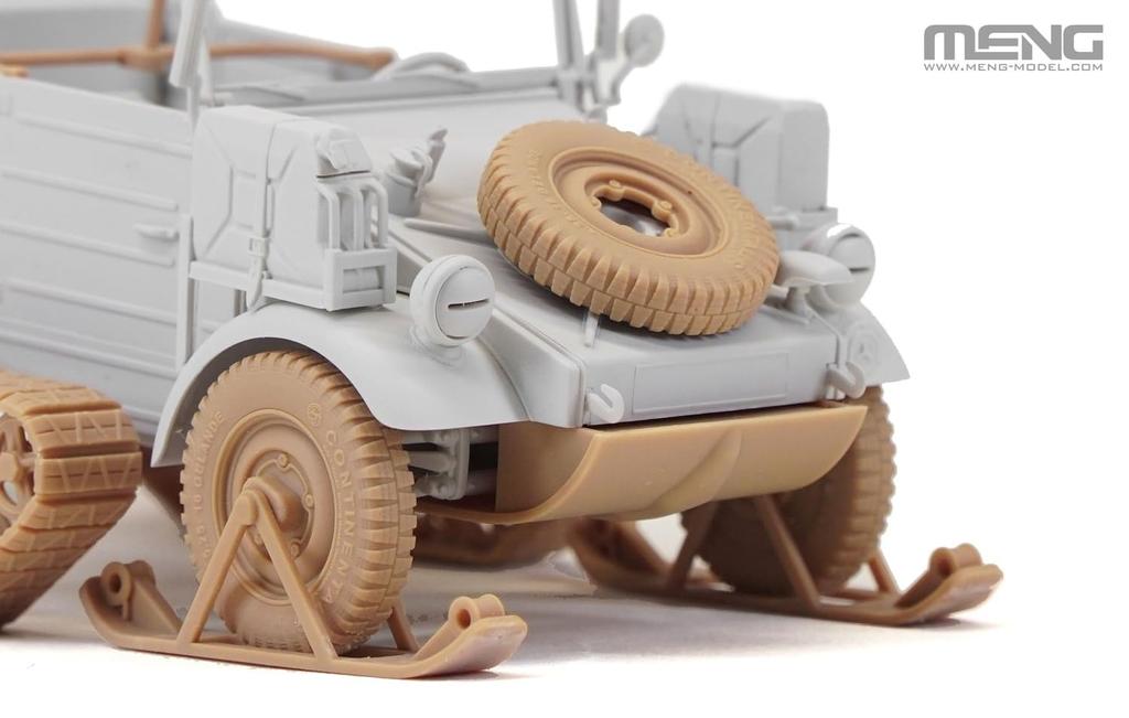 GSI Creos Monmodel 1/35 Scale German Pkw.K1 Kubelwagen Type 155 Half-Track Plastic Model MVS018 (Military Vehicle)