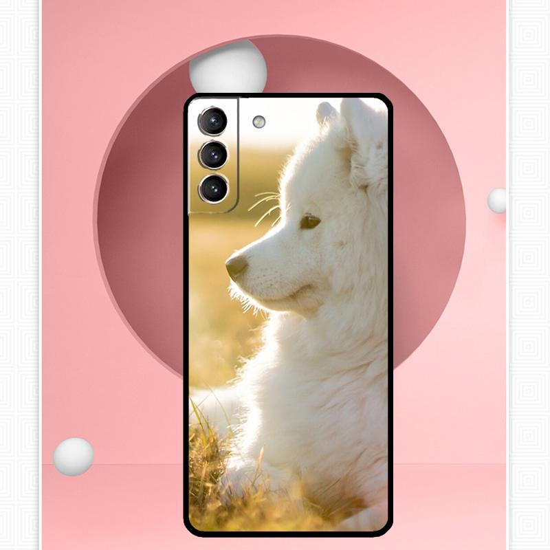 Samoyed Puppy Case For Samsung Galaxy S25 Ultra S21 S22 S23 S24 Ultra S9 S10 S20 Plus S25 FE Cover Funda