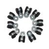 10Pcs Rubber Lined P Clips Wiring Hose Clamp Pipe Cable Mounting Fix Fasteners Hardware Electrical Fittings High quality
