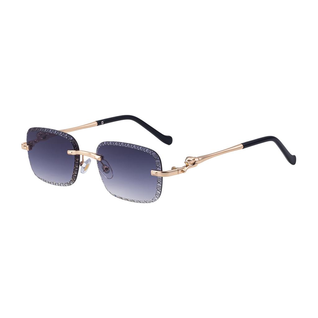 JYL TS Men's Rimless - Diamond-Cut Unique Sun-Protective Shades WF-5G328