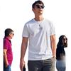 Mr.Bu Summer High-Quality Flocked Letter Print Pure Cotton Short-Sleeve T-Shirt for Men, Trendy, Graphite Black, XL/180